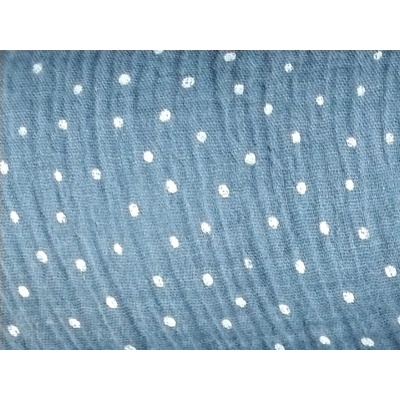 Dvojitá gázovina Poppy - sv.modrá (lightblue)