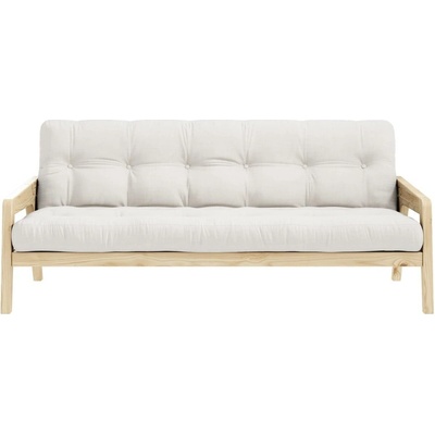 Karup Design Variabilná rozkladacia pohovka s futónom v bielej farbe Grab Natural/Natural