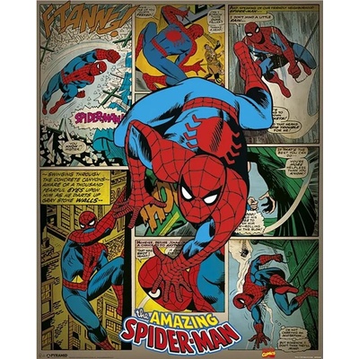Plakát Marvel Spiderman retro 40x50cm