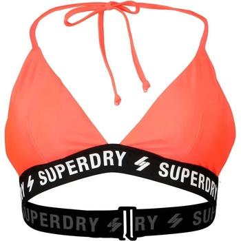 Superdry Code Triangle Elastic bikini top - Orange (Hyper Fire Coral)