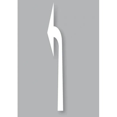 Předformované dopravní značení ''Směrová šipka, levá'' – termoplast, bílá, 1000×310mm, bal 5 ks