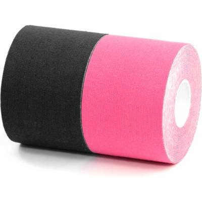 Bronvit Sport Kinesio Tape set 2 x černá/růžová 5 cm x 6 m