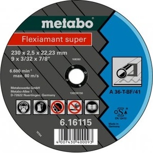 Metabo Fleximant super шлифовъчен диск 115 x 3, 0 x 22, 23 стомана, TF 42 616104000 (616104000)