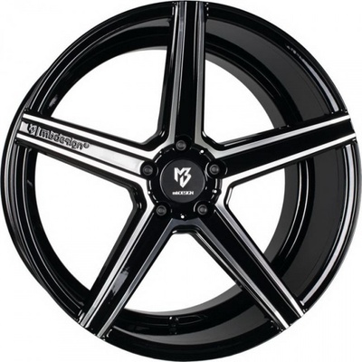 mbDESIGN KV1 11x23 5x112 ET20 gloss black polished