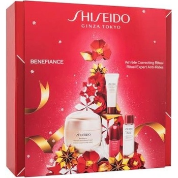 Shiseido Ultimune energizujúci a ochranný koncentrát na tvár 50 ml + aktívna čistiaca pena 15 ml + čistiaca pleťová voda 30 ml + krém na ruky 40 ml darčeková sada