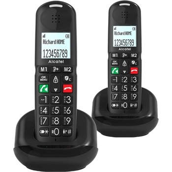 Alcatel xl685 duo безжичен телефон dect, ЧЕРЕН xl685duob (xl685duob)