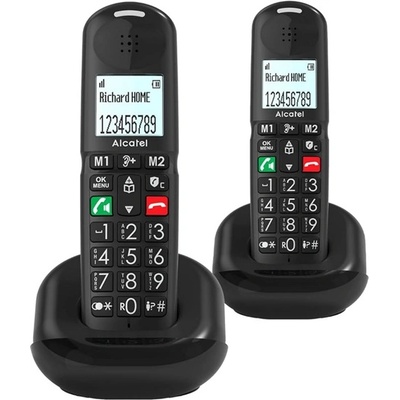 Alcatel xl685 duo безжичен телефон dect, ЧЕРЕН xl685duob (xl685duob)