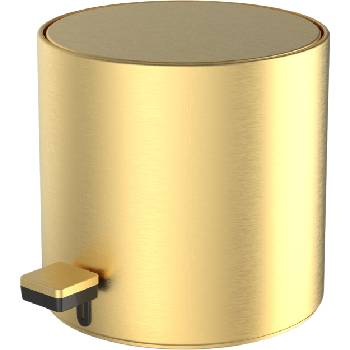 DECOR WALTHER Кошче за отпадъци в баня Bar с PVD покритие 23 см златно мат (0615482)