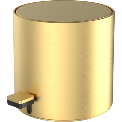 DECOR WALTHER Кошче за отпадъци в баня Bar с PVD покритие 23 см златно мат (0615482)