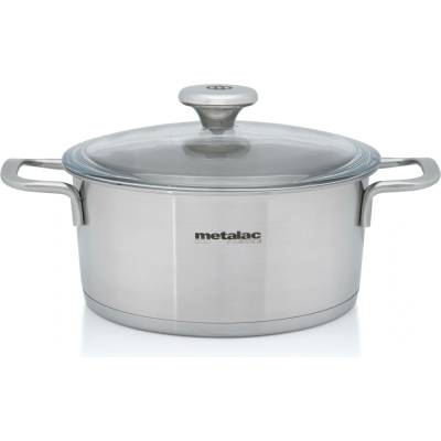 Metalac Santino Nerezový kastrol se skl. poklicí 20 cm 2,6 l