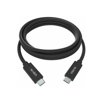 Vision TC 1MUSBC/BL Professional - USB - USB-C (M) do USB-C (M) - USB 3.1 Gen 2 / Thunderbolt 3 - 3 A - 1 TC