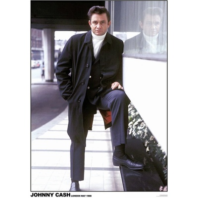 Plagát, Obraz - Johny Cash - London 1968, 59.4 × 84.1 cm