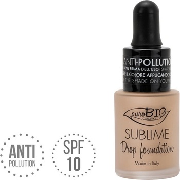 puroBIO cosmetics Tekutý make-up 03Y s SPF10 19 g