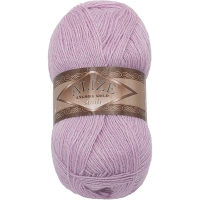 Bellatex Angora Gold Simli 100g, 27 sv. fialová