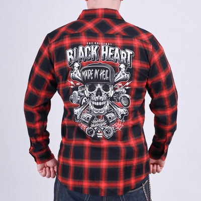 Black Heart pánská košile Sinner červená