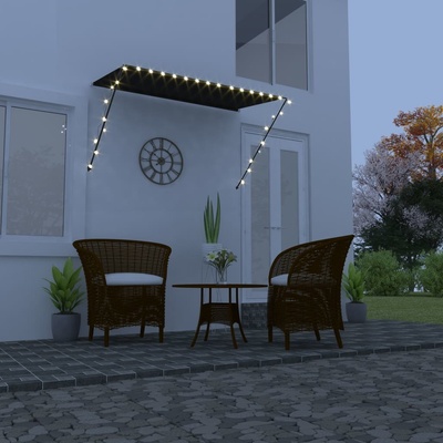 Nabytek XL Zatahovací markýza s LED 250 x 150 cm antracitová