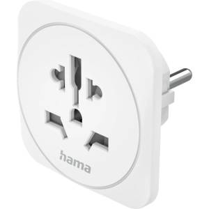 Hama Адаптер Hama - Тип E и F, универсален, 3-пинов, от цял свят към Европа, бял (HAMA-223462)