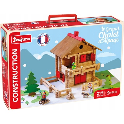 Jeujura Dřevěná stavebnice 215 ks Velká alpská chata