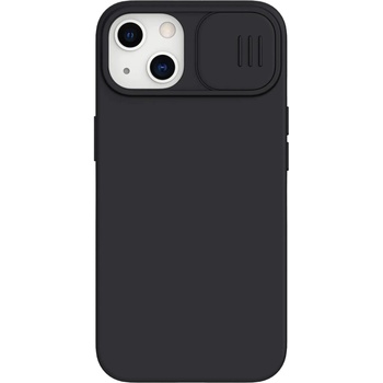 Nillkin CamShield Silky Silicone Case - силиконов (TPU) калъф за iPhone 13 (черен)
