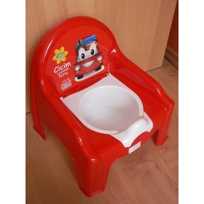 Tega Baby Nočník stolička s víkem bílý s princeznou