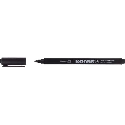 Kores Алкохолен маркер, cd/dvd, 1 мм, kores, черен 22100 (22100)