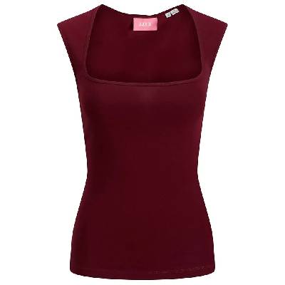 Тениска Jack & jones Isabella Gigi Str JJXX sleeveless T-shirt - Red (Cabernet)