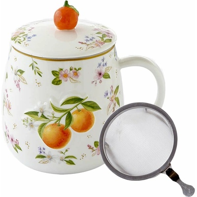 Easy Life Hrnček so sitkom Pomaranč Fancy Fruit 450 ml