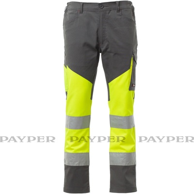 Payper pracovné nohavice WORKING Summer žltá Fluo sivá Smoke