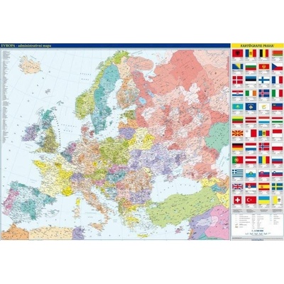 Evropa – nástěnná administrativní mapa