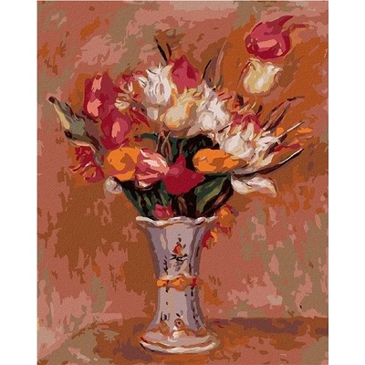 zuty Malování Podle Čísel Tulipány Pierre-Auguste Renoir 80 x 100 Cm Plátno Rám