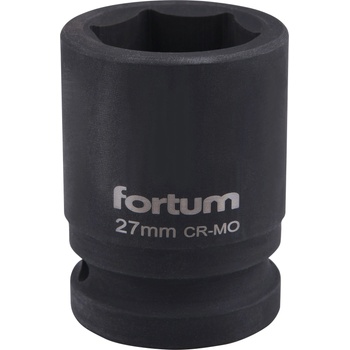 Fortum Машинна (ударна) муфа 3/4", 27 mm, L 52 mm, почернена, FORTUM