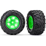 Traxxas колело 4.3/5.7", диск зелен, гума Maxx AT (чифт)