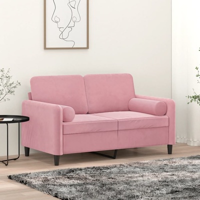 vidaXL polštáře 2 ks růžové samet 15x50