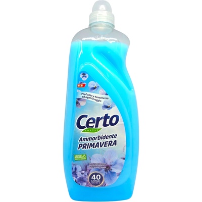 Certo омекотител за пране, 40 пранета, 2 литра, Син