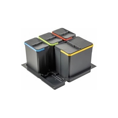 GTV Koše pro oddělení AxiSpace, pro šířku zásuvky, 1X15L, 3X7L