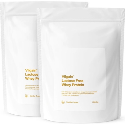 Vilgain Lactose Free Whey Protein – 2× Vanilkový krém 1 000 g
