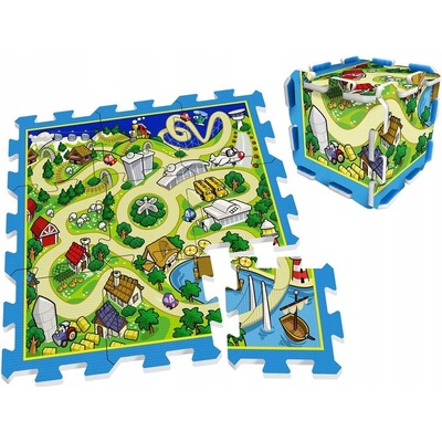 Joko Penové Puzzle Mesto s cestami pre autá 31cm x 31cm