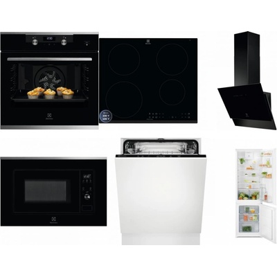 Set Electrolux KODEH70X + LIR60433B + LFV616K + LMS2203EMX + EEA27200L + LND5FE18S