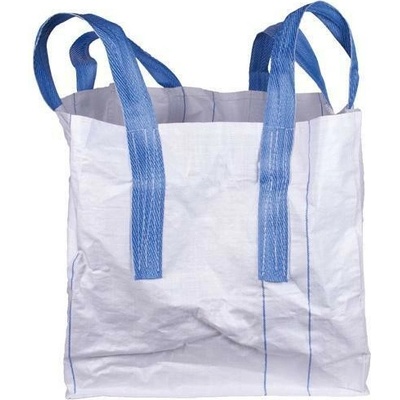 Vak BigBag TOF4, 93x93x120 cm, PP, 4 uši, biely, rovné dno, max. 1000 kg