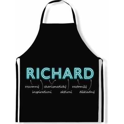 IMPAR Zástěra Mužská jména Neon Richard