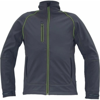 Cerva GREENDALE softshell bunda antracit/limetková