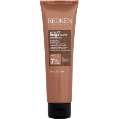 Redken All Soft Mega Curls Hydramelt Treatment 150 ml хидратиращ балсам за къдрава коса без отмиване за жени