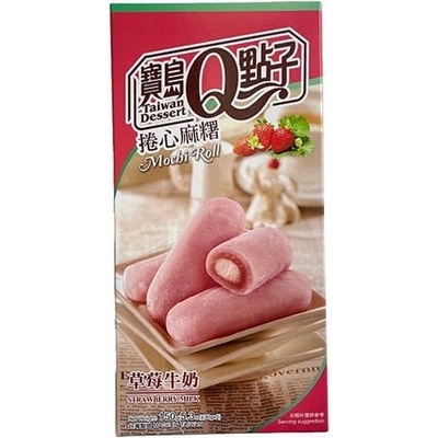 Q Brand Mochi jahoda a mléko 150 g