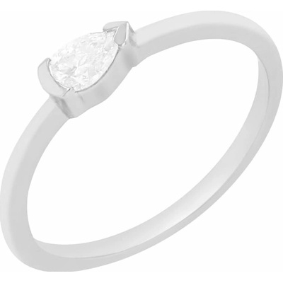 Eppi Jemný prsteň s pear diamantom Collier RE43995