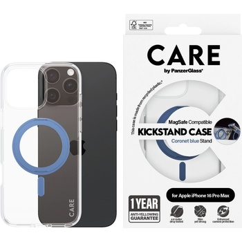 Image 1 of Panzer Гръб CARE by PanzerGlass за iPhone 16 Pro Max, Feature Blue Kicks and MagSafe