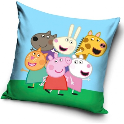 Carbotex PRASÁTKO PEPINA PEPPA NEJLEPŠÍ KAMARÁDI modrý 40x40 – Zboží Dáma