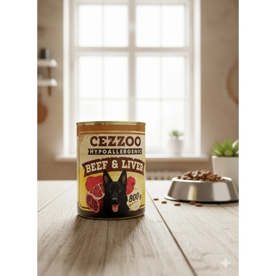 Cezzoo Hypoallergenic Beef and Liver 800 g