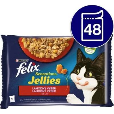 Felix Sensations Želé hovädzie kuracie v želé 48 x 85 g