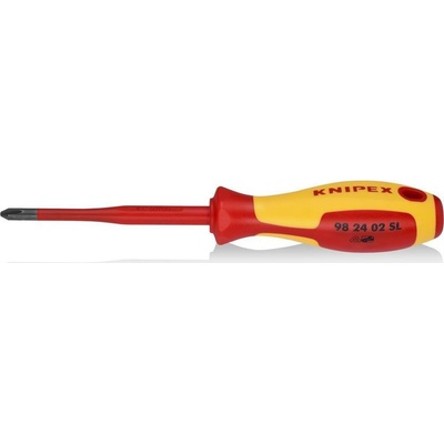 KNIPEX Отвертка PH 2 Slim, VDE 1000V жълто-червена ръкохватка 212мм, - K982402SL (K982402SL)