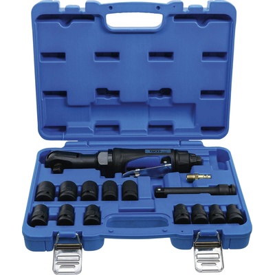 BGS 70192 Pneumatický račňový skrutkovač 1/2" (102 Nm) vrátane hlavíc - 14 dielov